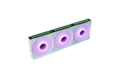 Gehäuselüfter - Lian Li UNI FAN SLINF FLEX 120 (3-pack) with controller - Gehäuselüfter - 120mm - Weiß mit RGB LED - 30 dBA - 12SLIN1F3W