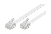 Netzwerk - Kabel - Deltaco DEL-160C - phone cable - 2 m - white - Weiß - DEL-160C