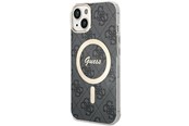 Handys - Cover & Cases - GUESS IML 4G MagSafe case for iPhone 15 - black - 3666339194543