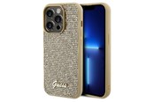 Handys - Cover & Cases - GUESS Disco Metal Script case for iPhone 14 Pro - gold - 3666339173555