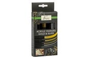 Kunst & Handwerk Ausstattung - Nassau Acrylic Marker Set Gold & Silver - 5 pcs. - AR017005
