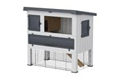 Nagetiere - Ferplast Grand Lodge 120 Rabbit Hutch Grey - 8010690139777