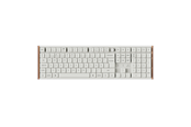 Tastaturen - Keychron K5 Ultra SE 100% 8K Keychron Milk POM Red - Gaming Tastatur - Full-Size - Nordic ISO - Weiss - K5U-P1-BO