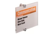 Konferenz und Präsentation - DURABLE CRYSTAL SIGN sign holder - transparent - 482319