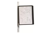 Konferenz und Präsentation - DURABLE VARIO 5 - display panel system bracket - for A4 - black - 591401