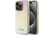 Handys - Cover & Cases - GUESS Saffiano Iridescent Script case for iPhone 14 Pro - gold - 3666339225049