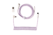 Tastaturen - Keychron Gewendeltes Aviator USB 8K-Kabel, abgewinkelt (Light Purple) - Tastaturkabel - Lila - Cab-45