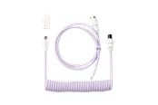 Tastaturen - Keychron Gewendeltes Aviator USB 8K-Kabel, gerade (Light Purple) - Tastaturkabel - Lila - Cab-34