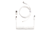 Tastaturen - Keychron Gewendeltes Aviator USB 8K-Kabel, gerade (White) - Tastaturkabel - Weiss - Cab-48
