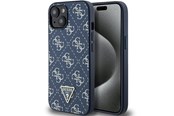 Handys - Cover & Cases - GUESS 4G Triangle Metal Logo case for iPhone 15 Plus / 14 Plus - blue - 3666339225919