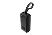 Powerbank (Akku) - Wozinsky W8-W - 30W Powerbank 2 x USB-A and USB-C with Flashlight - Black - 30000 mAh - 5907769388101