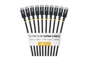 Netzwerk - Kabel - StarTech.com Startech patch cable - 30 cm - black - Schwarz - 6ASTP34BKS30CM10PK