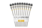 Netzwerk - Kabel - StarTech.com Startech patch cable - 15 cm - grey - Grau - 6ASTP34GRS15CM10PK