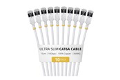 Netzwerk - Kabel - StarTech.com Startech patch cable - 15 cm - white - Weiß - 6ASTP34WHS15CM10PK