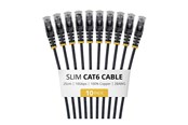 Netzwerk - Kabel - StarTech.com Startech patch cable - 25 cm - black - Schwarz - N6PAT25CMBKS10PK