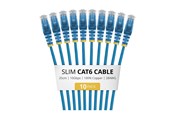 Netzwerk - Kabel - StarTech.com Startech patch cable - 25 cm - blue - Blau - N6PAT25CMBLS10PK