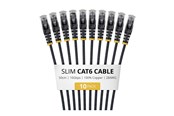 Netzwerk - Kabel - StarTech.com Startech patch cable - 50 cm - black - Schwarz - N6PAT50CMBKS10PK