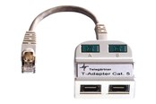Netzwerk - Kabel - Roline Telegärtner T-Adapter ISDN/ISDN - Grau - 0.1m - 21.17.3034
