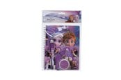 Schul-Zubehör - Frozen Writing set - with spiral pad A5 w/60 ruled sheets (soft cover for A5 spiral pad 350gsm) multi-colour pen stickers sheet pencil eraser small note pad w/40 sheets - 119406128
