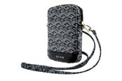 Handys - Anderes Zubehör - GUESS Zip GCube Bottom Stripe phone bag - black - 3666339210656