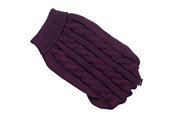 Hunde - Dogman Gestrickter Hundepullover Gina Weinrot 35cm - 758934