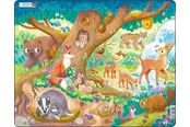 Puzzle - Larsen Puzzles "Cute Forest Animals" Jigsaw Puzzle – 29 pieces Maxi (36.5 x 28.5 cm) 2D Puzzles - BM10
