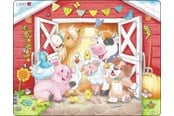 Puzzle - Larsen Puzzles Puzzle: Cute Animals in the Barn – 21 pieces Maxi (36.5 x 28.5 cm) 2D Puzzles - BM9