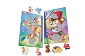 Puzzle - Larsen Puzzles Puzzle Süße Tiere 2-asst Reh+Trommler - 14 2D Puzzles - CU1