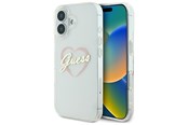 Handys - Cover & Cases - GUESS IML Heart Case for iPhone 16 plus - Transparent - 3666339307264