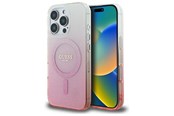 Handys - Cover & Cases - GUESS IML Glitter Gradient MagSafe Case for iPhone 16 Pro - Pink - 3666339301576
