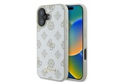 Handys - Cover & Cases - GUESS Peony Script Logo MagSafe Case for iPhone 16 - White - 3666339345563