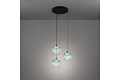 Lampen - EGLO ALAMITO CLUSTER Ø:425 CCT SCHWARZ STRUKTUR/GRÜN/KLAR - 902575