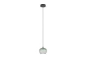 Lampen - EGLO ALAMITO PENDEL Ø:200 CCT SCHWARZE STRUKTUR/GRÜN/KLAR - 902576