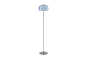 Lampen - EGLO BELOMONTEJO STEHLAMPE H1575 E27 FUSSSCHALTER CHROM/WEISS/BLAU - 903018