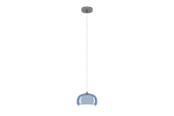 Lampen - EGLO BELOMONTEJO PENDEL Ø:220 E27 CHROM/WEISS/BLAU - 903017
