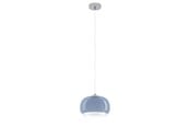 Lampen - EGLO BELOMONTEJO PENDEL Ø:300 E27 CHROM/WEISS/BLAU - 903014