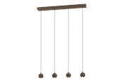 Lampen - EGLO BIMEDA 1 LANGTISCHLEUCHTE L770 4L GU10 DUNKELBRONZE - 902613