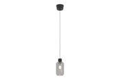 Lampen - EGLO DASMINA PENDELLEUCHTE Ø:130 E27 SCHWARZ/SCHWARZ-TRANSP. - 903157