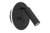 Lampen - EGLO FANZAROTTA 1 SPOT RUND Ø:145 M/ABSCH.+ USB-C SCHWARZ - 902162