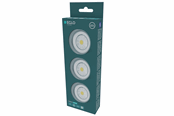 Lampen - EGLO YAMENZI Unterschrank Batterie Ø:68 3 Stk m/Schalter. IP65 SILBER - 902962