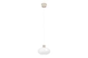 Lampen - EGLO DASMINA PENDELLEUCHTE Ø:250 E27 BRAUN/WEISS - 903145
