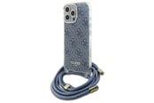 Handys - Cover & Cases - GUESS Crossbody Cord 4G Print Case for iPhone 16 Pro Max - Blue - 3666339344368