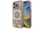 Handys - Cover & Cases - GUESS IML Peony On 4G Background MagSafe Case for iPhone 16 Pro - Pink - 3666339300371