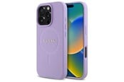 Handys - Cover & Cases - GUESS Saffiano MagSafe case for iPhone 16 Pro - purple - 3666339346287