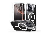 Handys - Cover & Cases - ESR Classic Hybrid Kickstand Halolock MagSafe Case Set with Stand + Tempered Glass for iPhone 16 Pro - Clear - 4894240243787