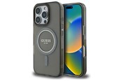 Handys - Cover & Cases - GUESS IML Glitter Circle MagSafe case for iPhone 16 Pro - black - 3666339307424