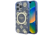 Handys - Cover & Cases - GUESS GUHMP16XH4PYEEB iPhone 16 Pro Max 6.9" blue/blue hardcase IML Peony On 4G Background MagSafe - 3666339300234