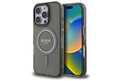 Handys - Cover & Cases - GUESS IML Glitter Circle MagSafe case for iPhone 16 Pro Max - black - 3666339307431