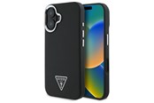 Handys - Cover & Cases - GUESS GUHMP16MPGTSPSK iPhone 16 Plus 6.7" black/black hardcase Grained Triangle MagSafe - 3666339302313