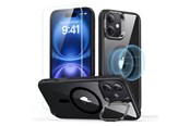 Handys - Cover & Cases - ESR Classic Hybrid Kickstand Halolock MagSafe iPhone 16 Plus + Tempered Glass Screen Protector - Black - 4894240243688